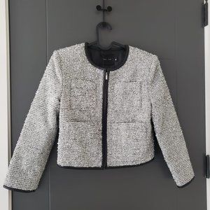Rarely Alike Silver Tweed Jacket